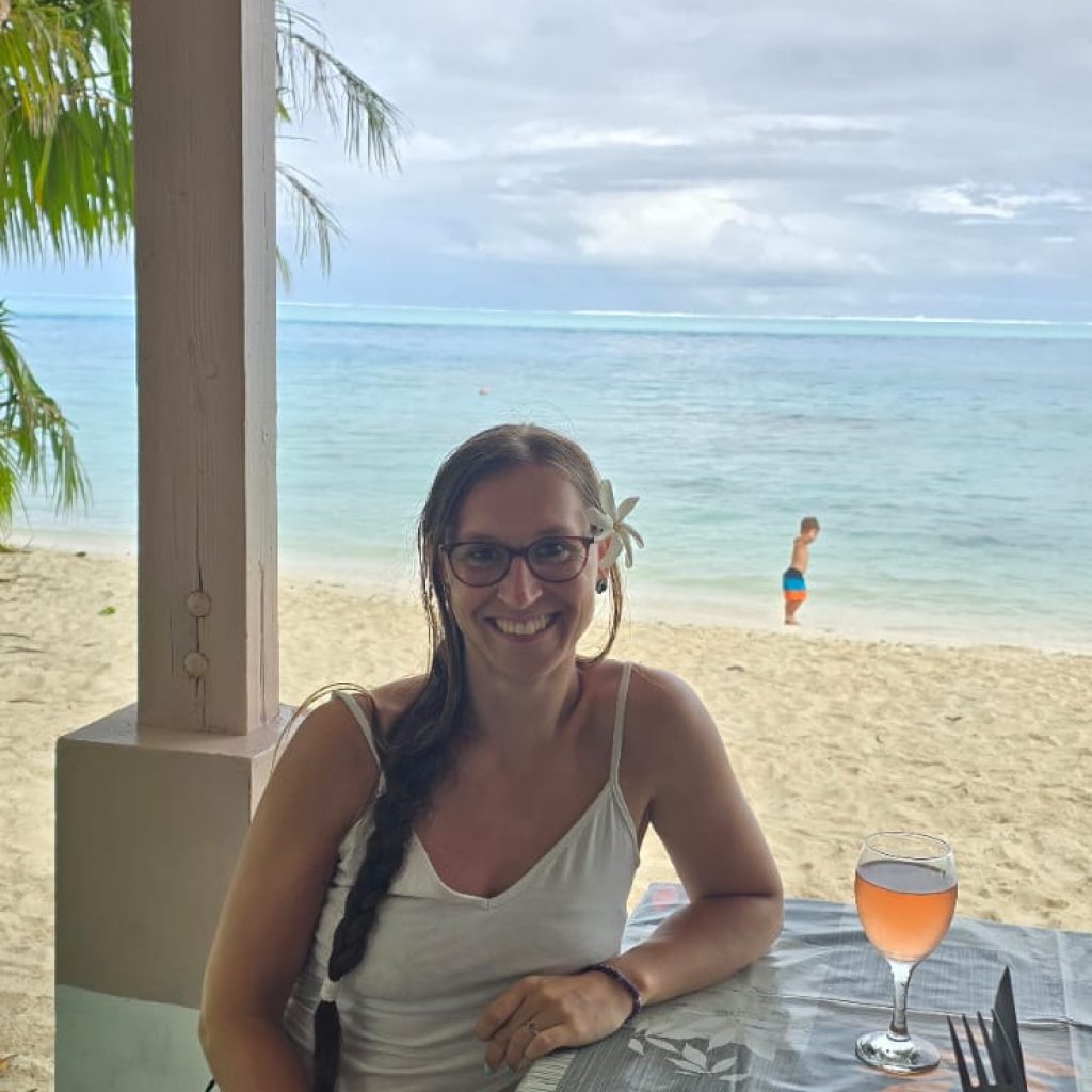 alt moi au restaurant à Bora Bora